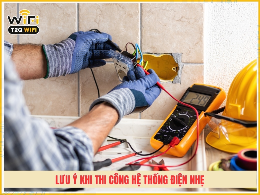 Lưu ý khi thi công hệ thống điện nhẹ