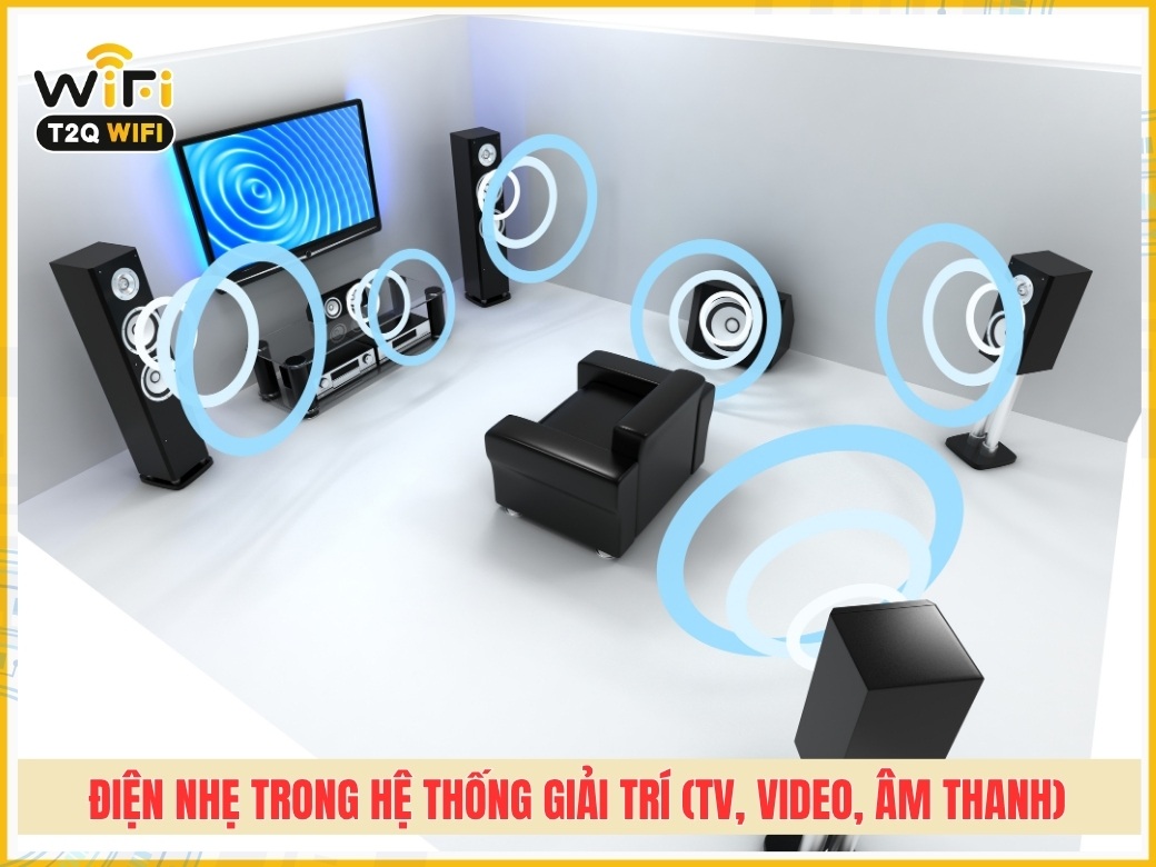 Ứng dụng của hệ thống điện nhẹ trong hệ thống giải trí