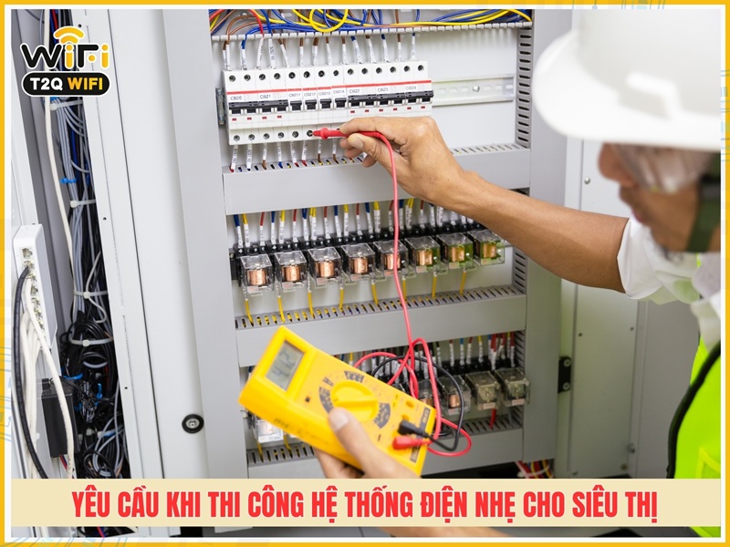Một số yêu cầu khi thi công hệ thống điện nhẹ cho siêu thị
