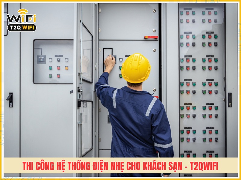 Lý do chọn thi công hệ thống điện nhẹ cho khách sạn tại T2QWIFI