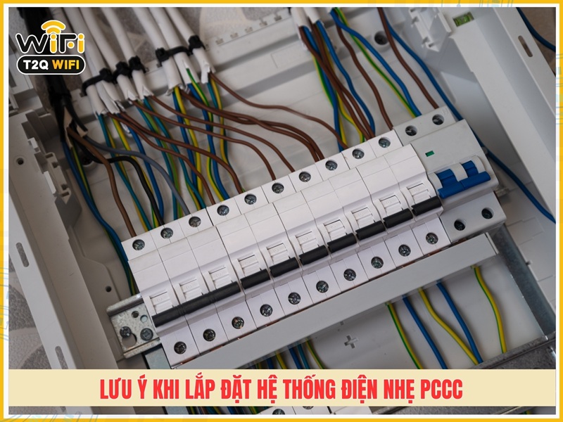 Lưu ý khi lắp đặt hệ thống điện nhẹ PCCC