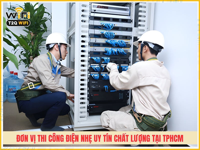 Đơn vị thi công điện nhẹ uy tín chất lượng tại TPHCM