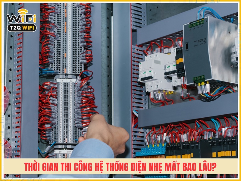 Thoi gian thi cong he thong dien nhe mat bao lau