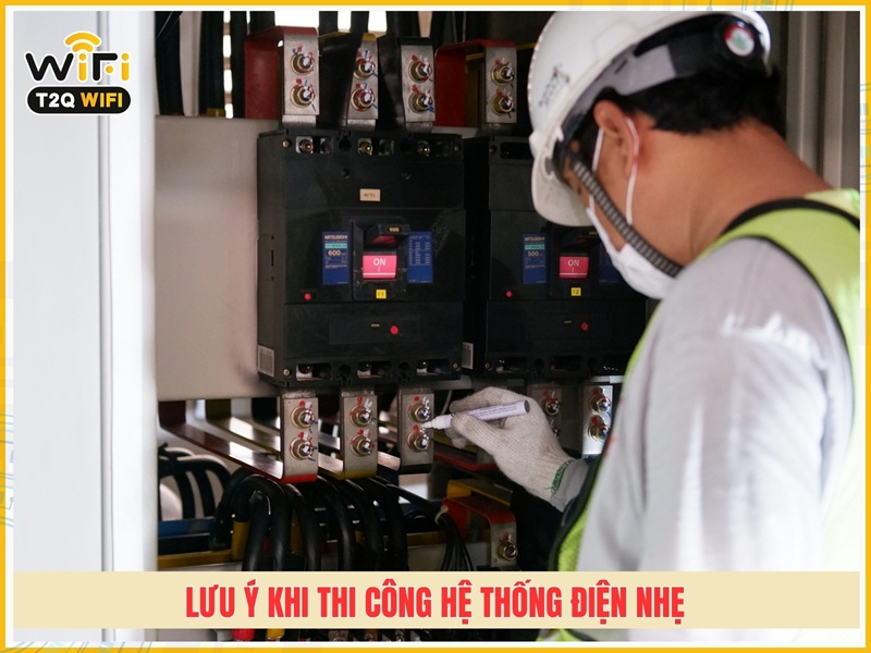 Thi công hệ thống điện nhẹ cần chú ý gì?