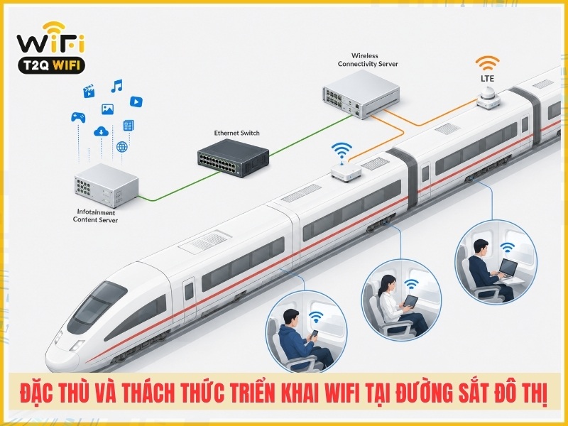 Đặc thù và thách thức triển khai Wifi tại đường sắt đô thị