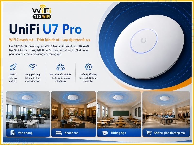 Đánh giá thiết kế và khả năng lắp đặt của UniFi U7 Pro
