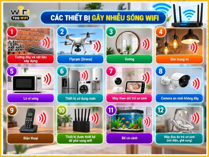 Các thiết bị gây nhiễu sóng wifi