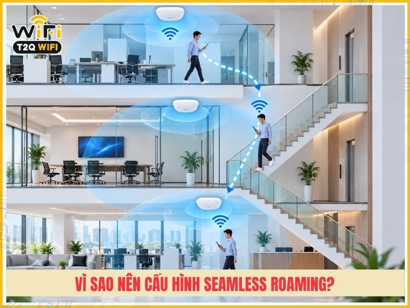 Vì sao nên cấu hình seamless roaming?